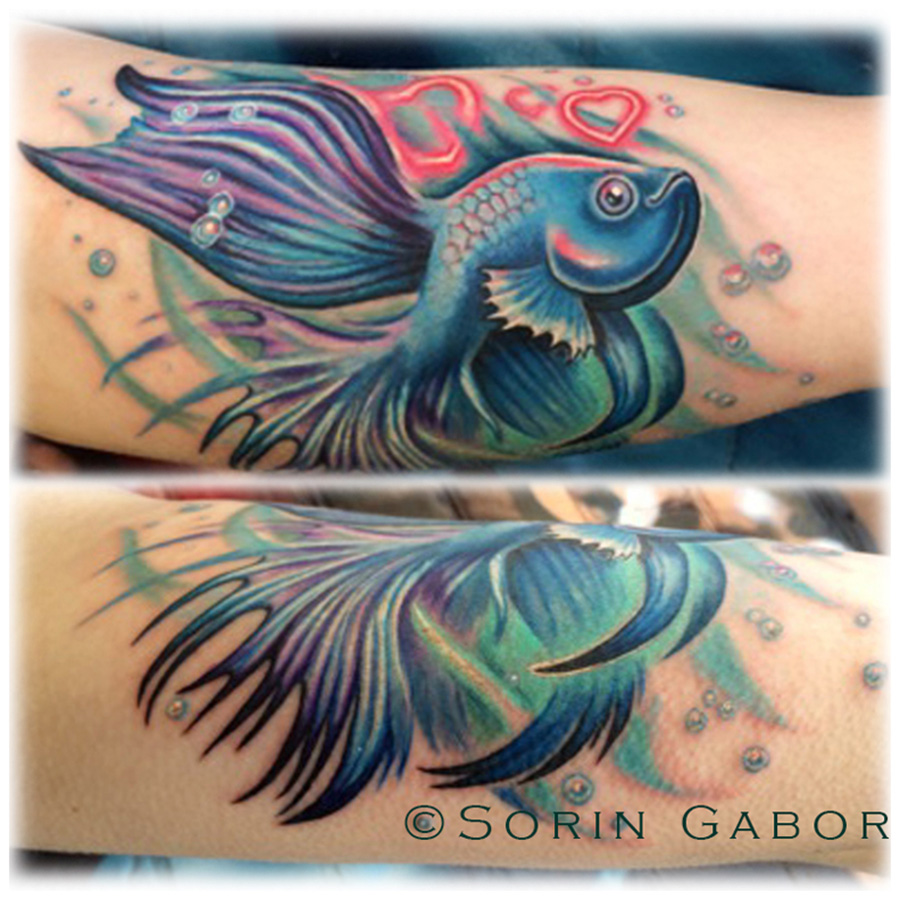Beta fish tattoo